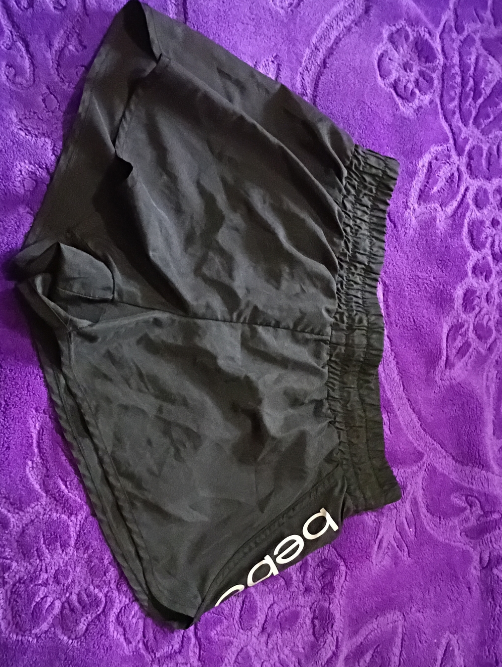 bebe Black Athletic Shorts